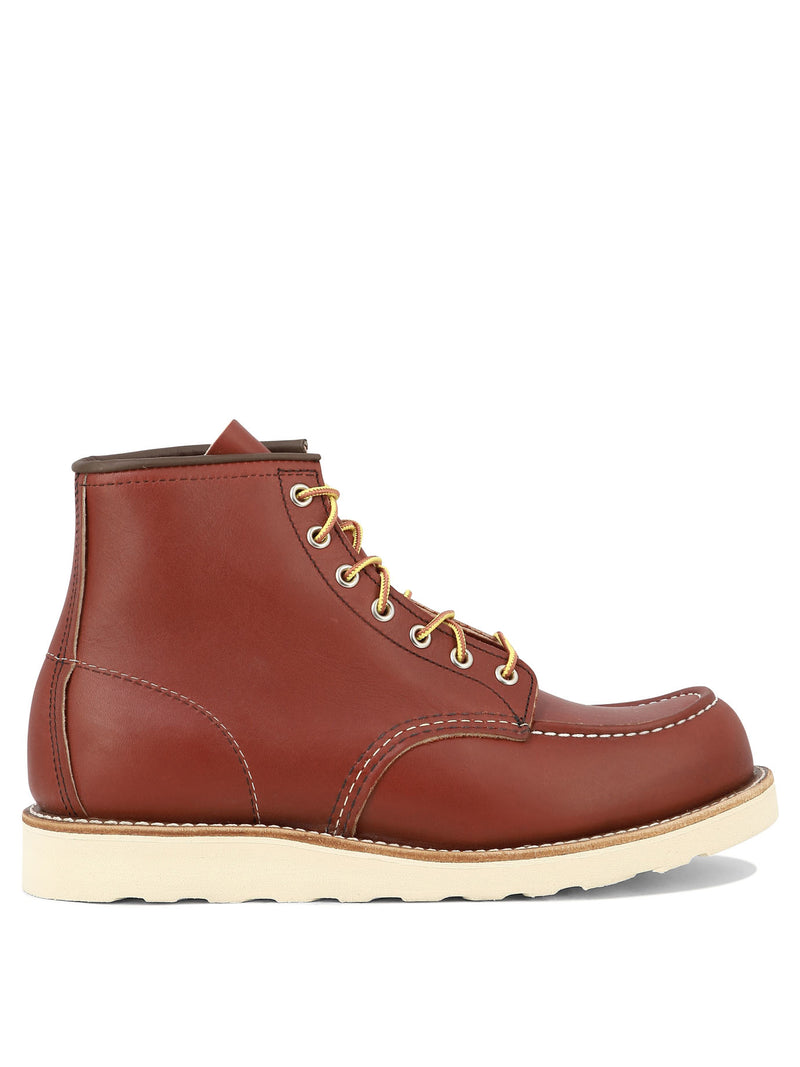 Red Wing Shoes Red Wing Shoes Classic Moc Lace-Up Boots Brown - World Class Fashion