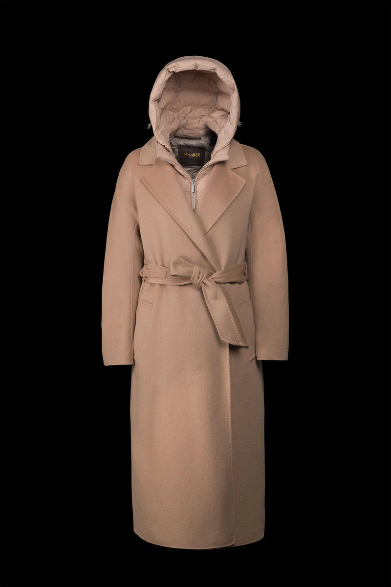 Moorer Moorer Olivie Abrigo Beige Mujer - World Class Fashion