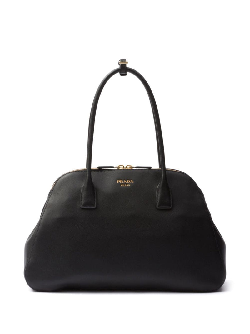 Prada Bolso tote de cuero negro Prada 1BG522 - World Class Fashion