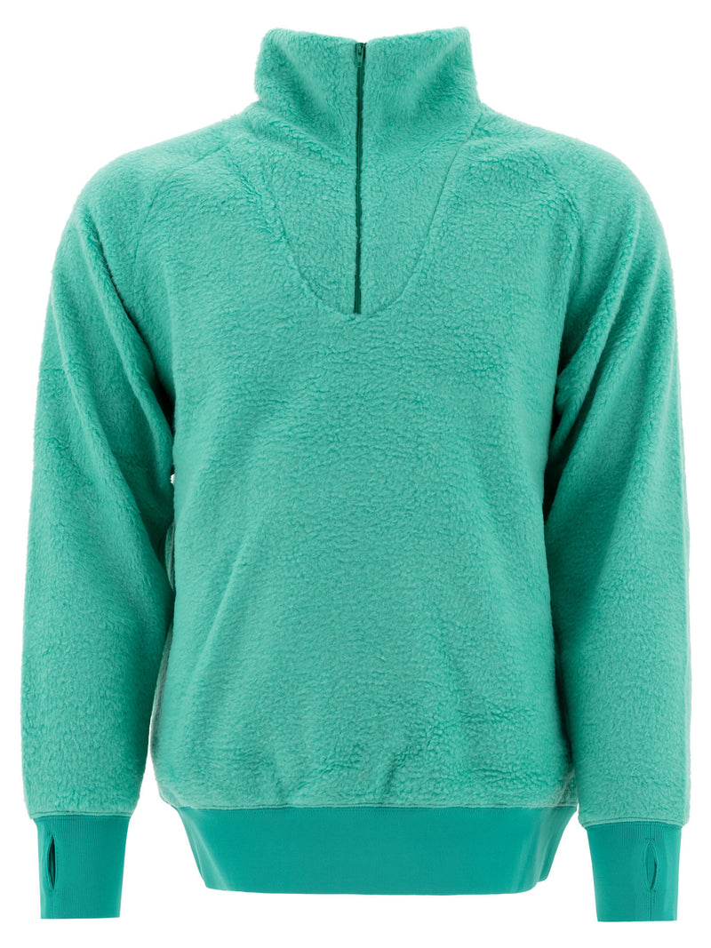 Beams Plus Beams Plus Suéter de medio cierre verde para hombre - World Class Fashion
