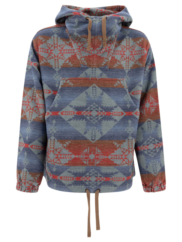 Beams Plus "mil Smock Jacquard Shaggy" Hoodie