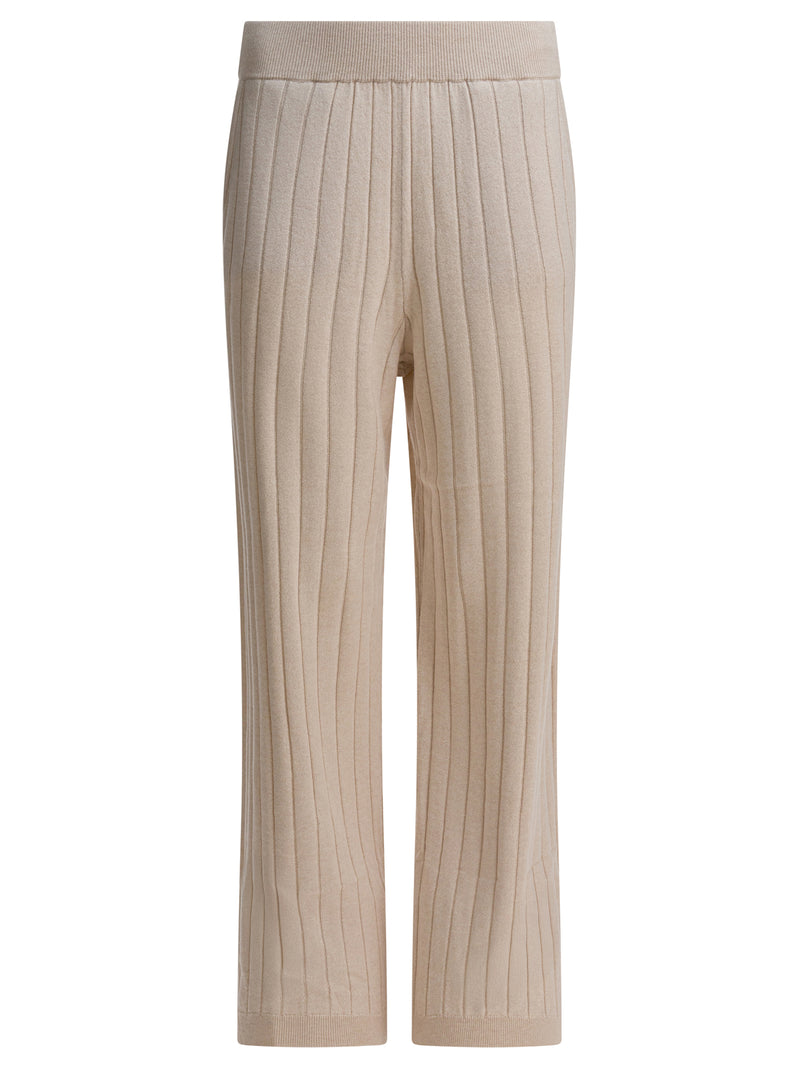 Brunello Cucinelli Brunello Cucinelli Cashmere Trousers Beige Women - World Class Fashion
