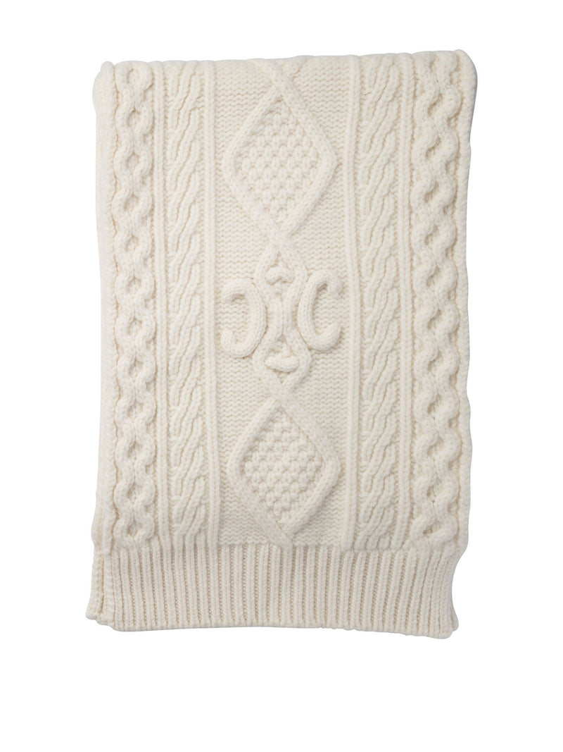 Celine Celine Triomphe Scarf White - World Class Fashion