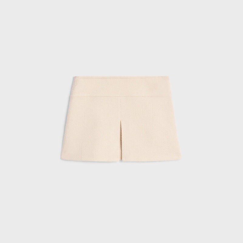 Celine Falda de _tweed_ de cachemira Celine beige - World Class Fashion