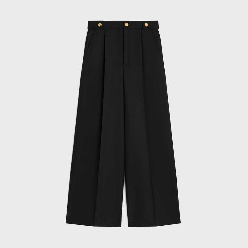 Celine Celine Mohair Wool Pants Black Women - World Class Fashion