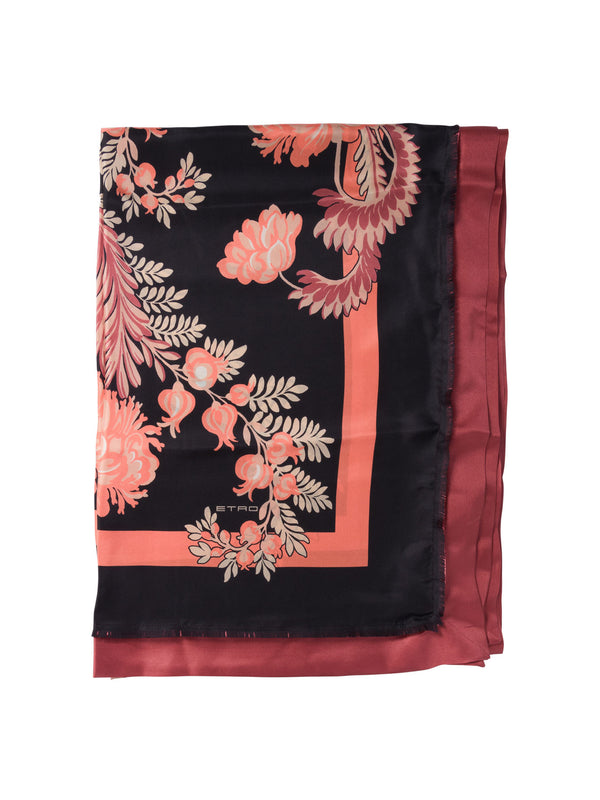 Etro Floral Silk Scarf