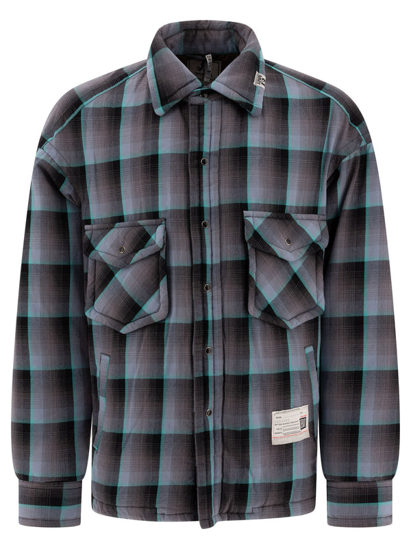 Maison Mihara Yasuhiro Padded Check Overshirt