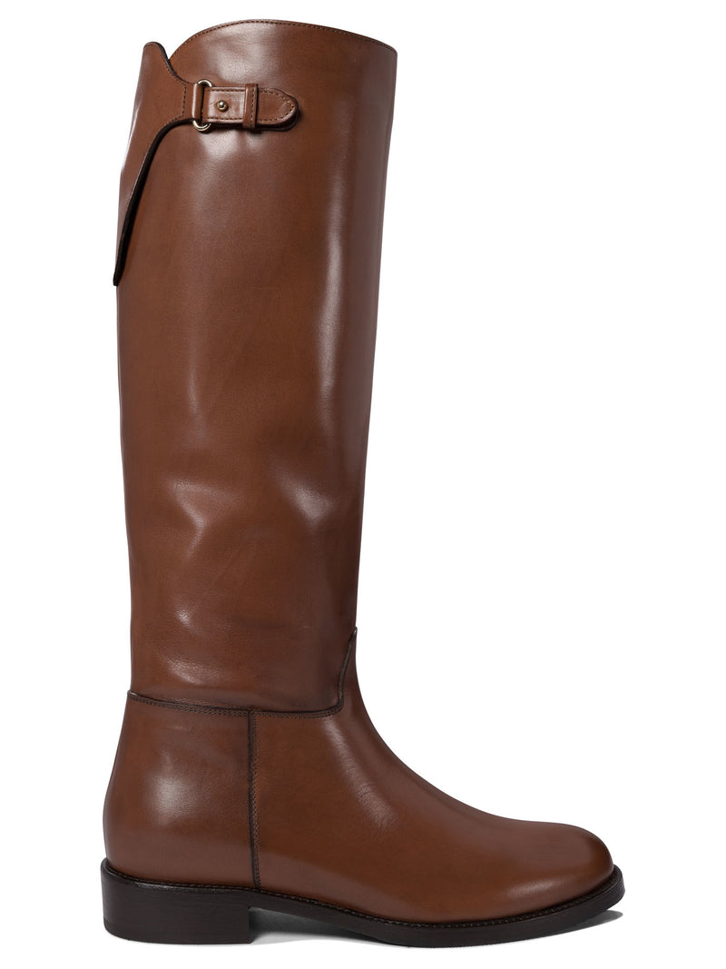 Maretto Botas de cuero marrón VITELLO Maretto 1895 para mujer - World Class Fashion