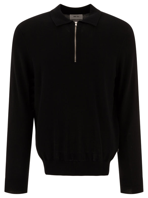 Nn.07 "sergio" Half-zip Polo Shirt
