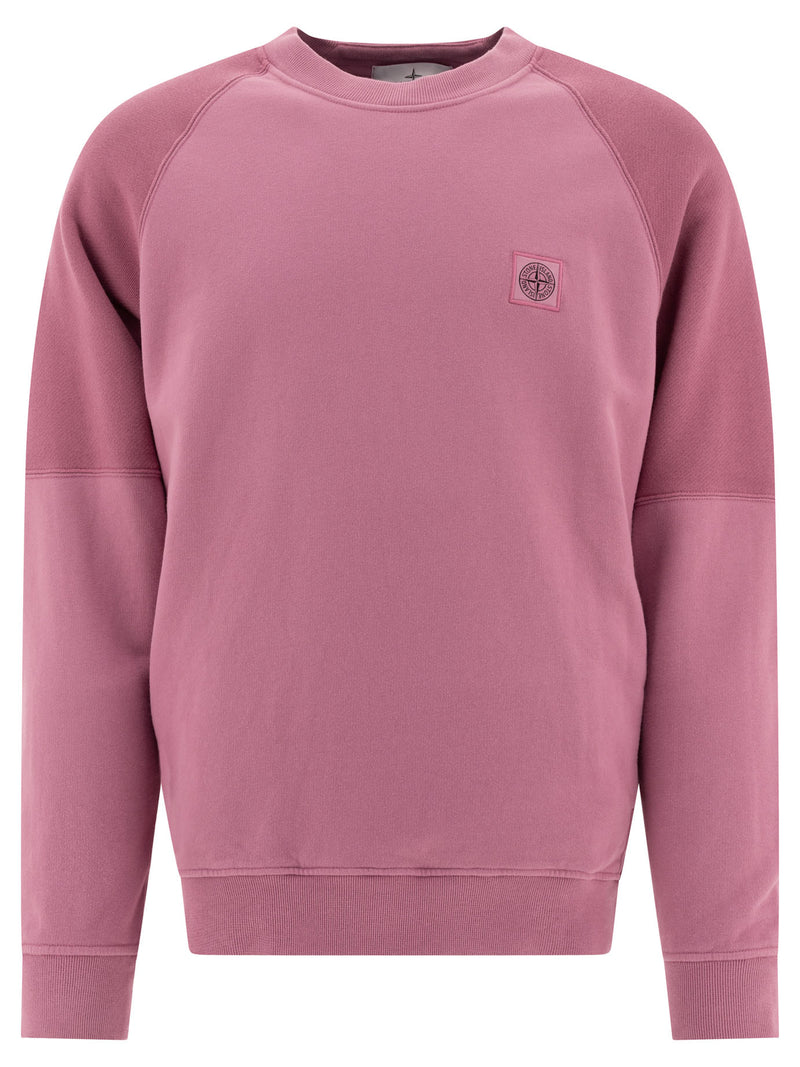 Stone Island Stone Island Compass Sweatshirt Pink Men - World Class Fashion