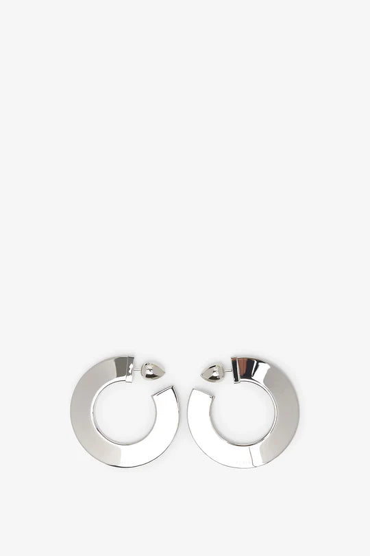 Alaia Alaïa Blade Hoops Earrings Silver Women - World Class Fashion
