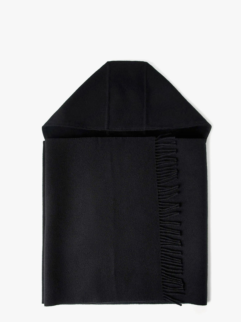 Brunello Cucinelli Brunello Cucinelli Hoodie Scarf Black - World Class Fashion