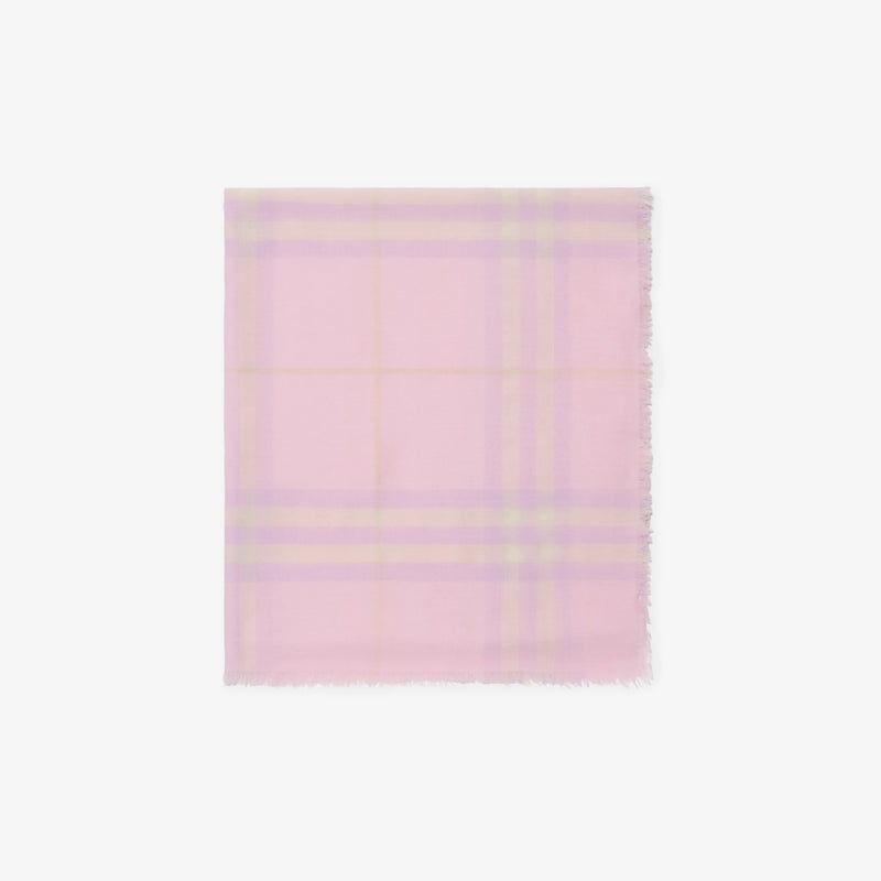 Burberry Burberry Wide Wool Scarf Pink Women - World Class Fashion