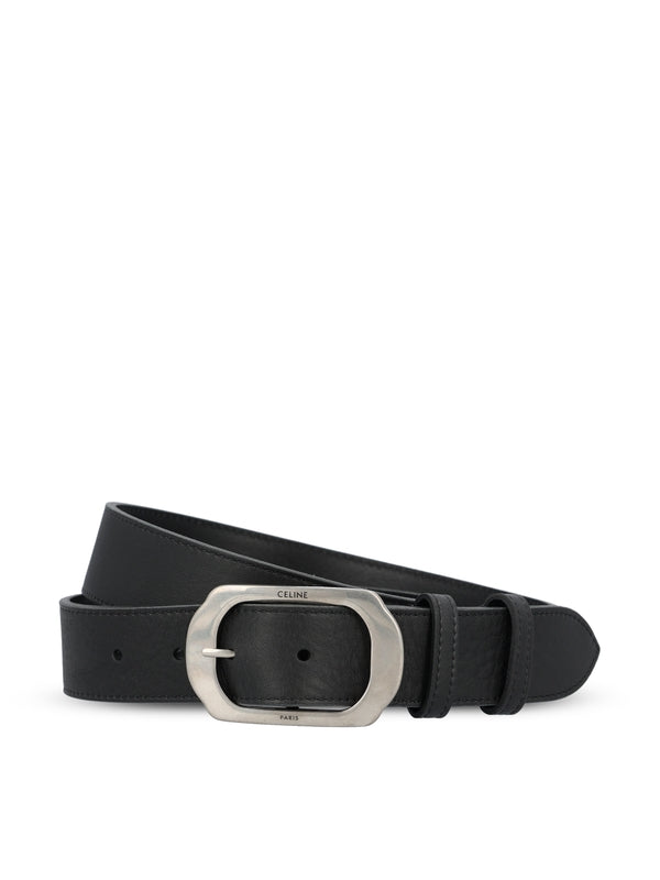 Celine Cinturón de Piel Negro Celine para Hombre - World Class Fashion
