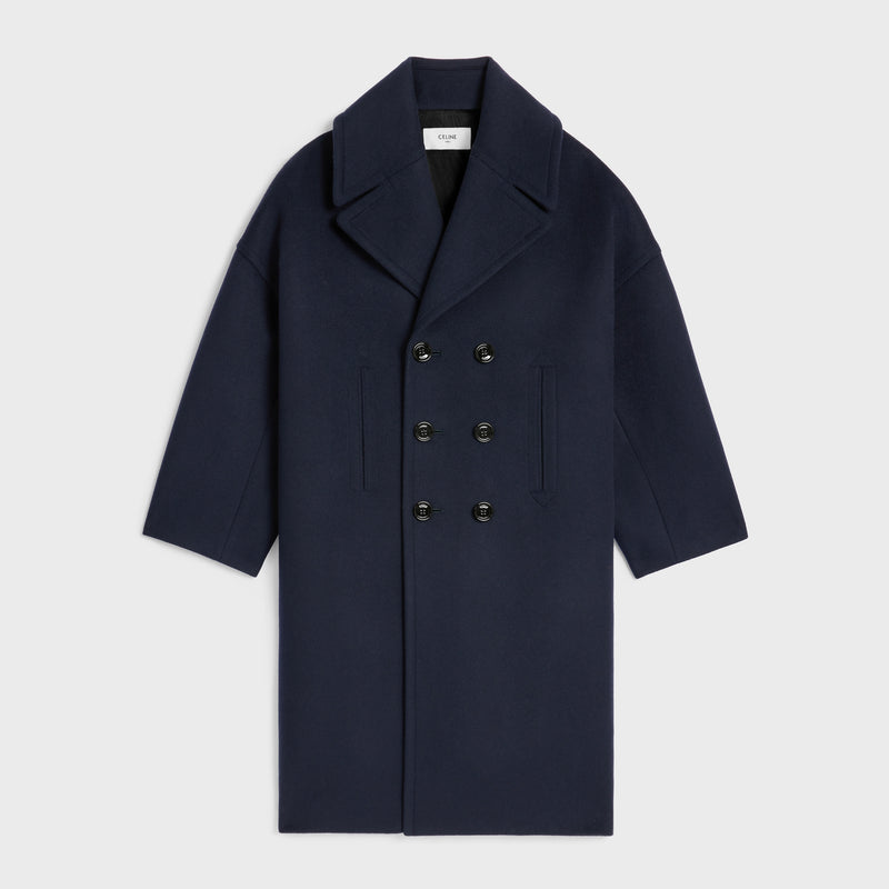 Celine Celine Navy Wool Coat Women - World Class Fashion