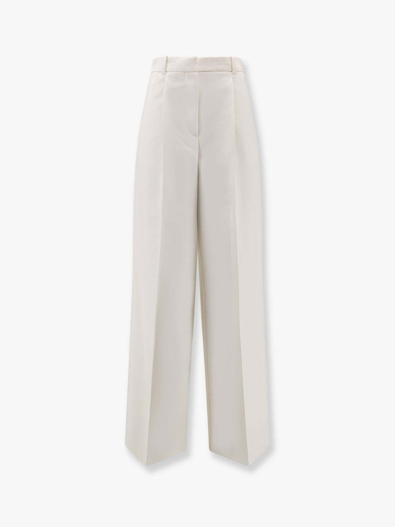 Dior Pantalones de lana Dior Wide Fit Blancos - World Class Fashion