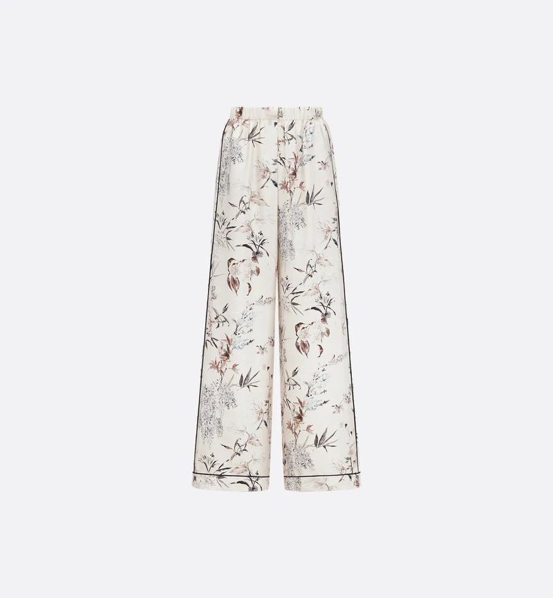 Dior Pantalones anchos Dior de seda blancos para mujer - World Class Fashion
