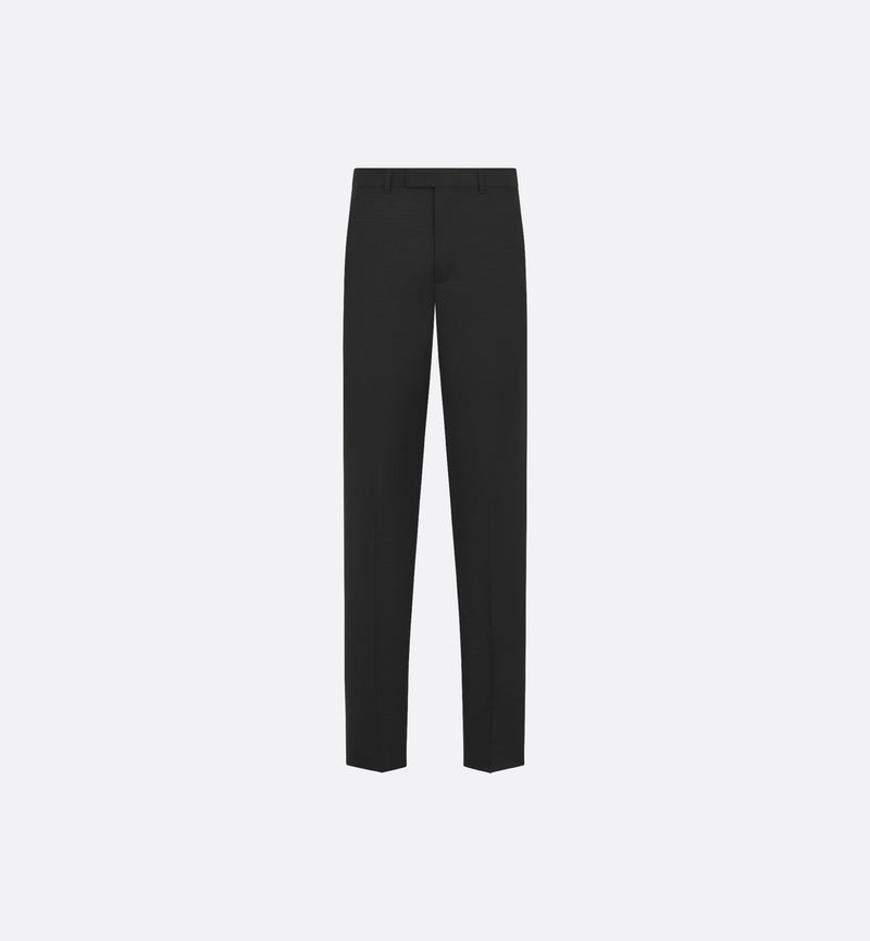 Dior Pantalones Dior ajustados de lana y mohair para hombre, color negro - World Class Fashion