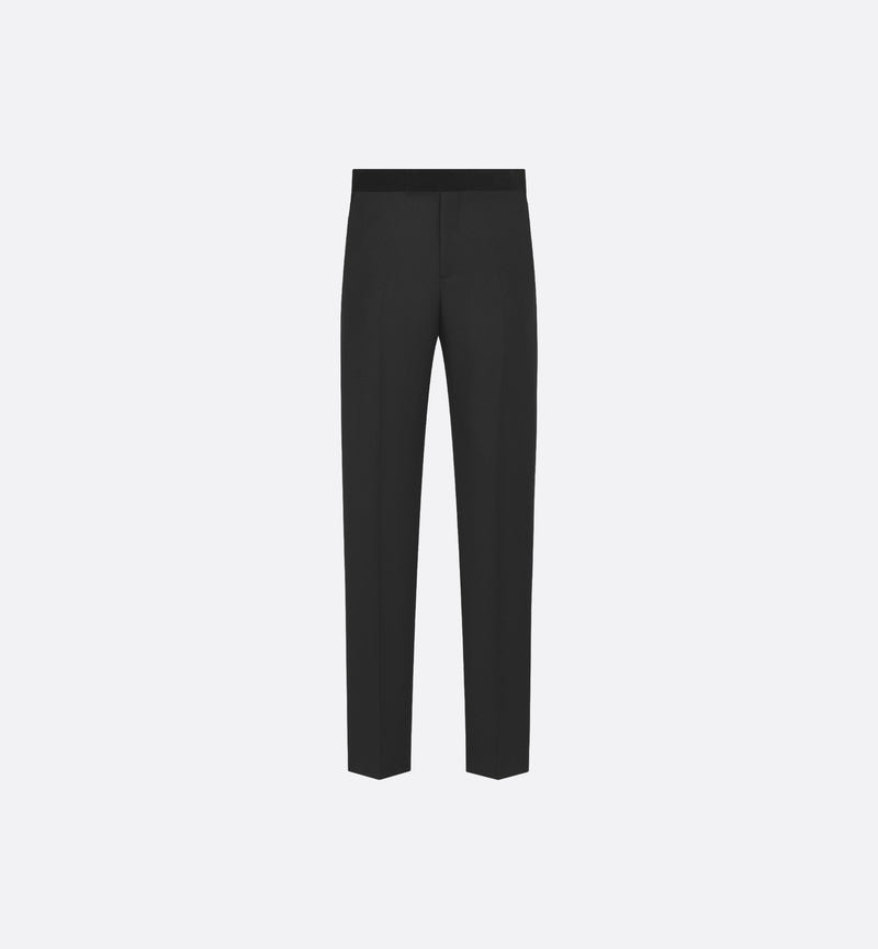 Dior Pantalones Dior de Lana con Detalles de Terciopelo Negros para Hombre - World Class Fashion