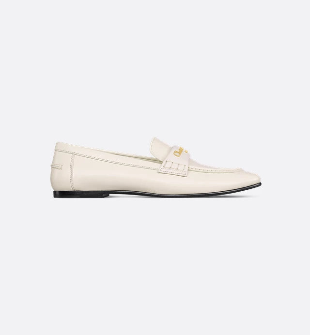 Dior Dior Dior Boy White Calf Leather Loafers Women - World Class Fashion