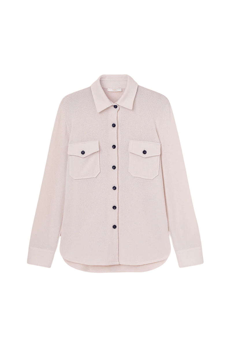 Fedeli Fedeli Corviglia Cashmere Overshirt White - World Class Fashion