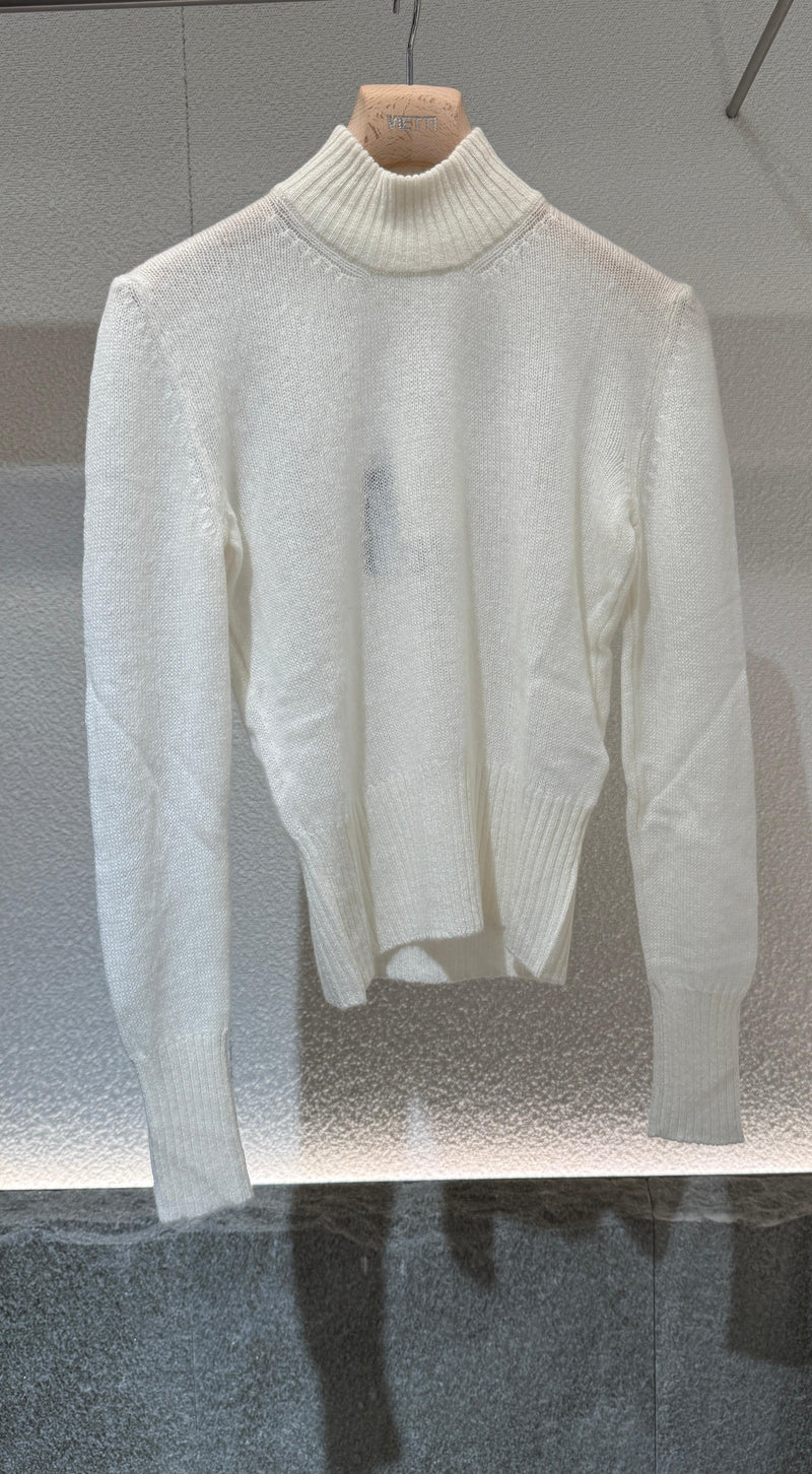 Fedeli Fedeli Second Skin High Neck Sweater White - World Class Fashion