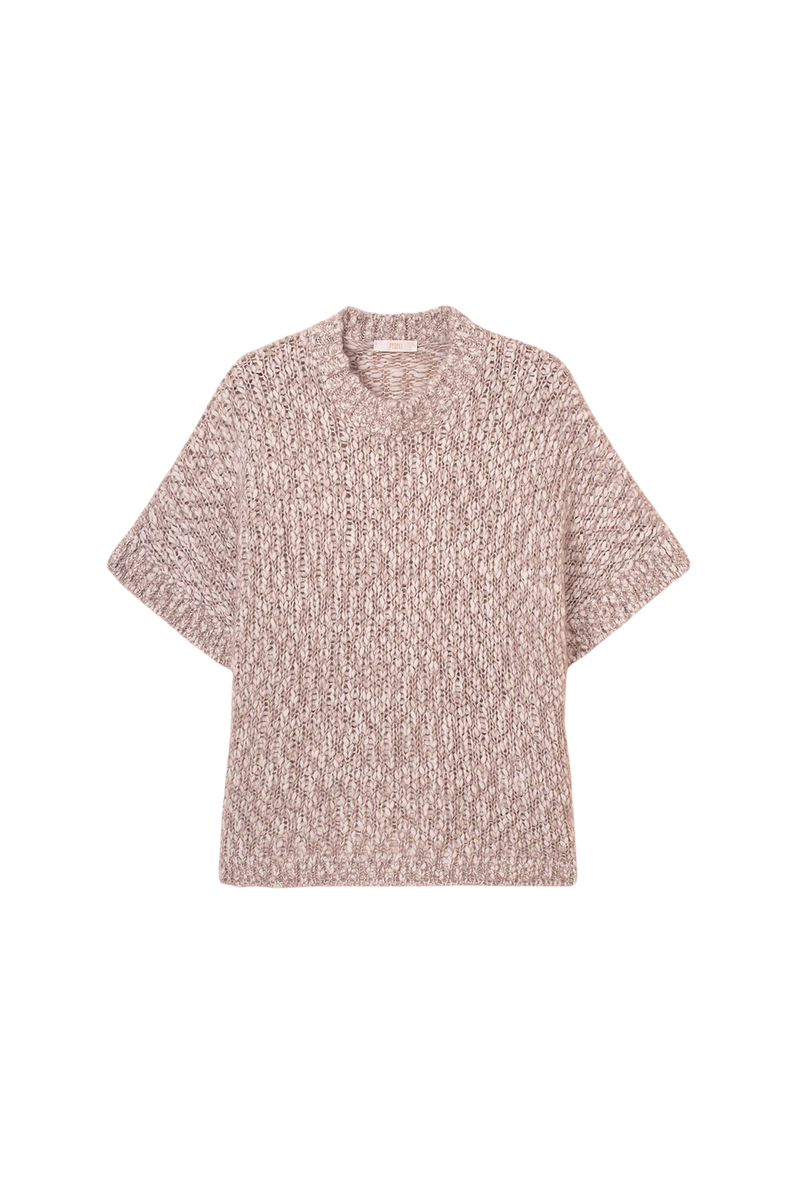 Fedeli Fedeli Salgemma Short Sleeves Sweater Beige - World Class Fashion