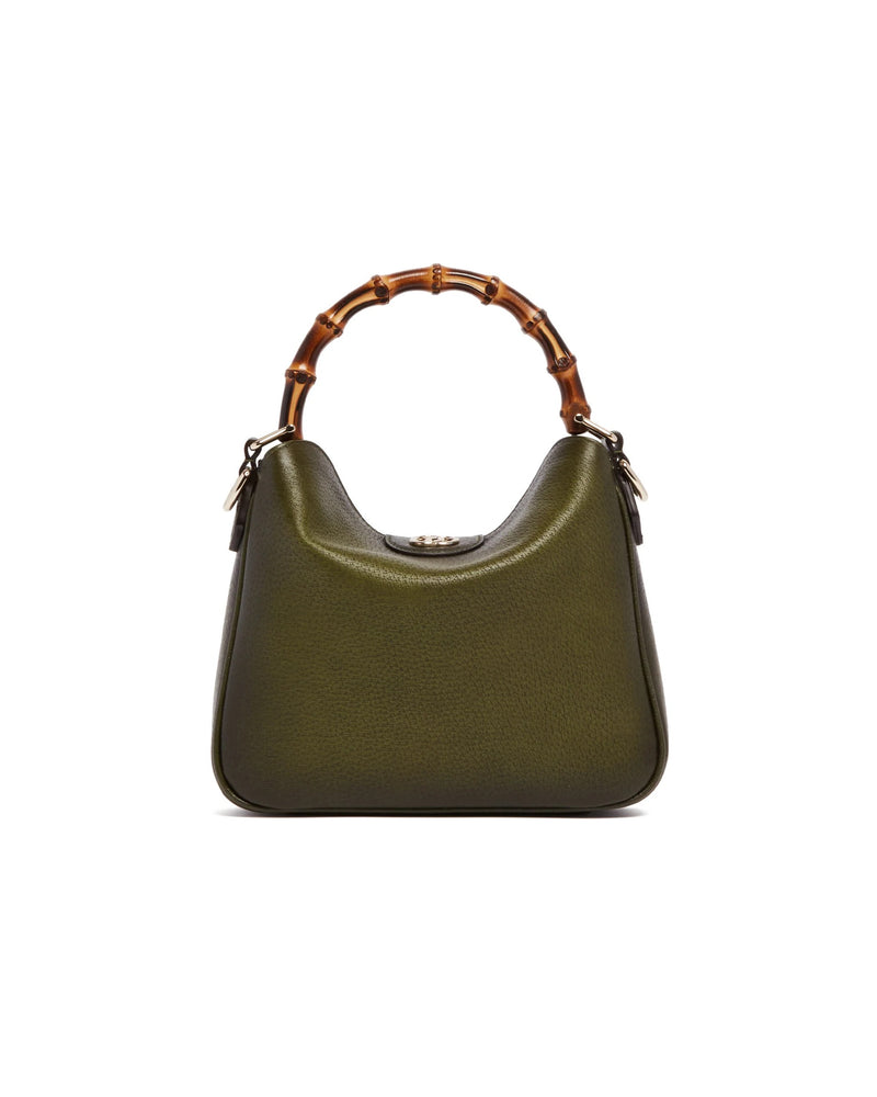 Gucci Bolso de hombro Gucci Diana de piel de becerro verde - World Class Fashion