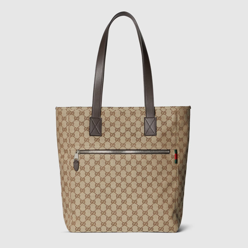 Gucci Gucci GG Canvas Tote Bag Beige Men - World Class Fashion