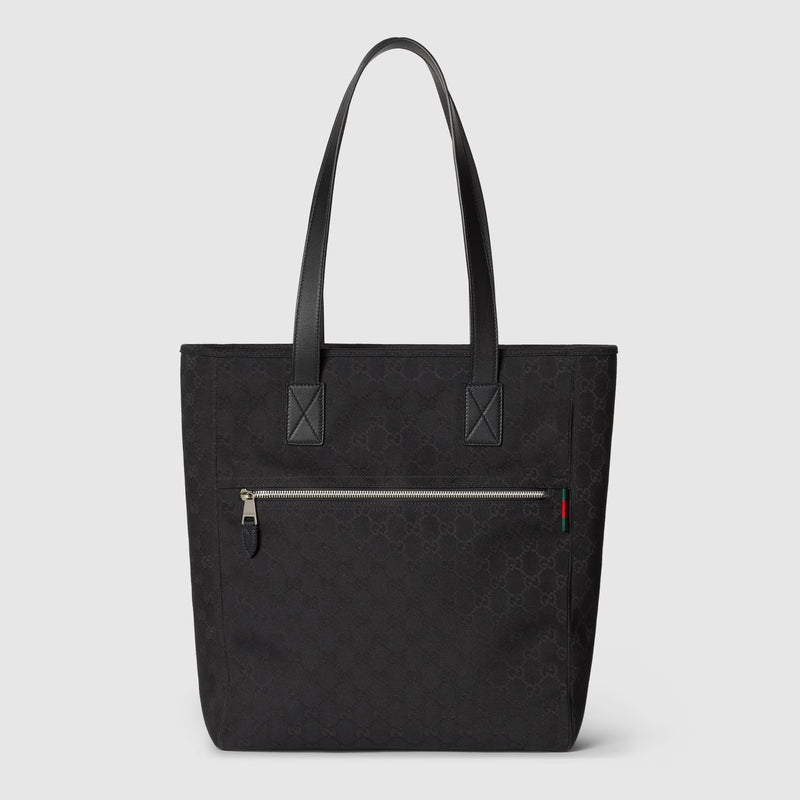 Gucci Bolso tote de lona GG de Gucci, negro - World Class Fashion