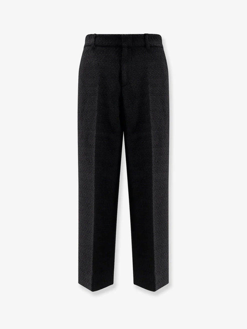 Gucci Pantalones de lana Gucci negros para mujer - World Class Fashion
