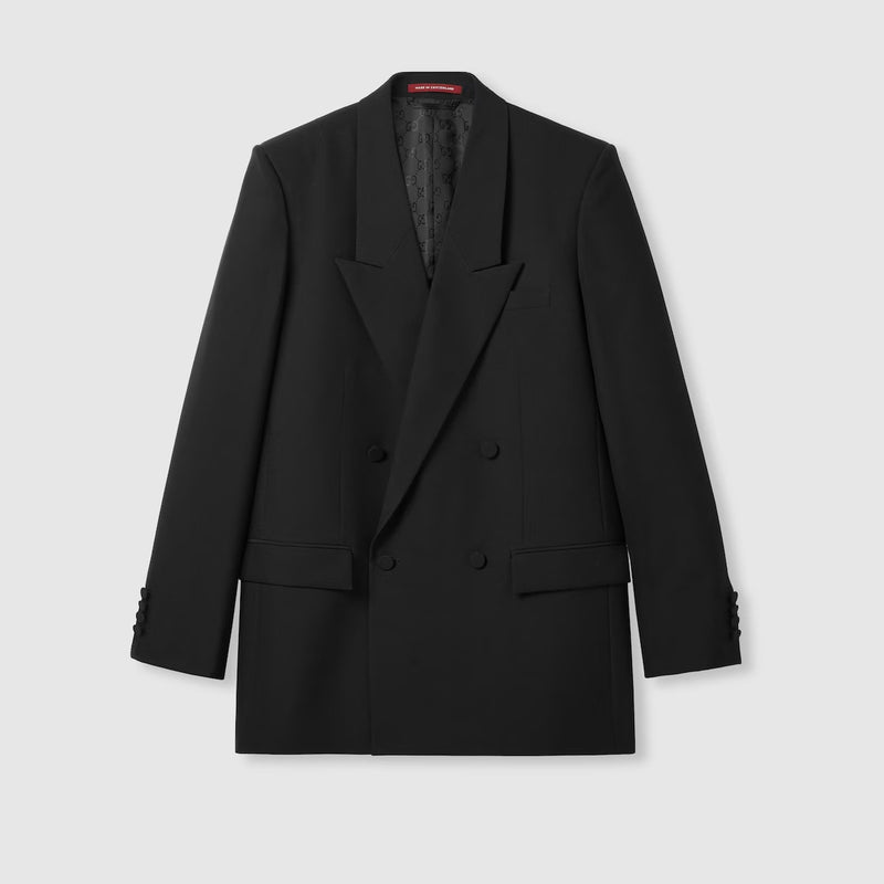 Gucci Gucci Double-Breasted Jacket Black Men - World Class Fashion