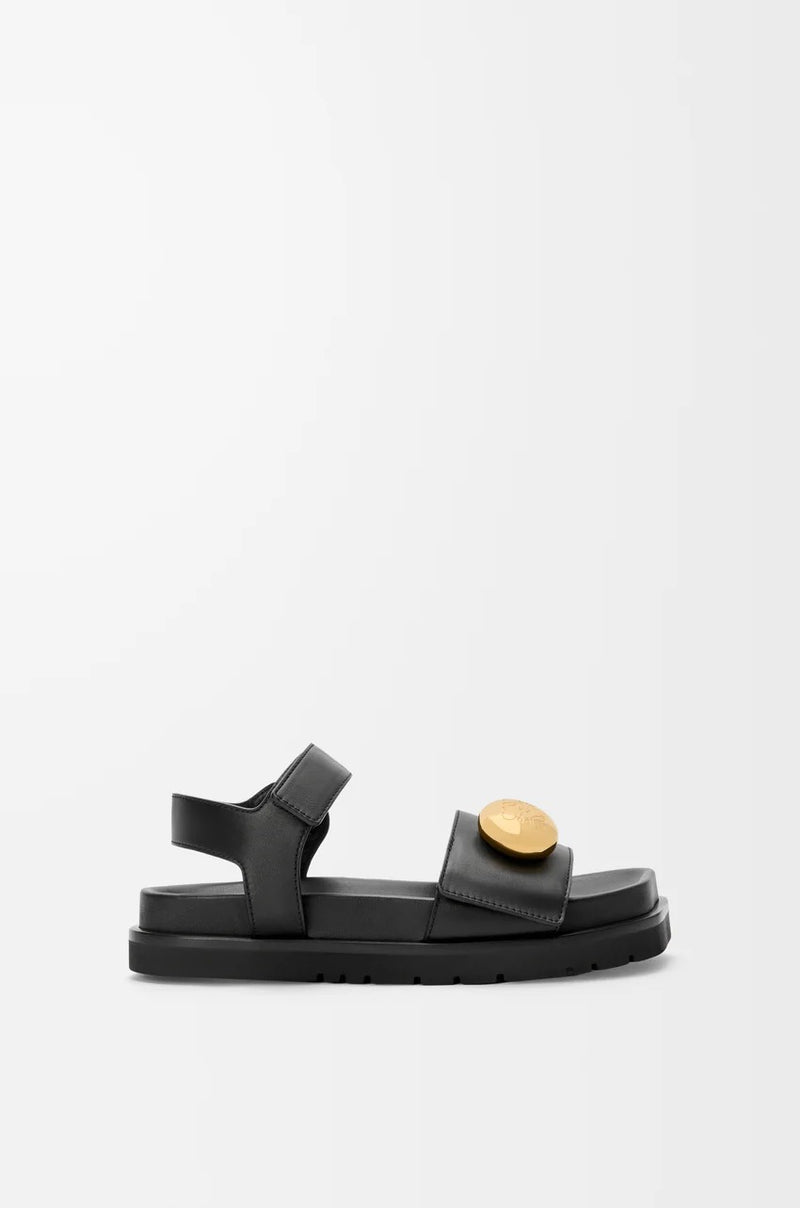 Loewe Loewe Pebble Sandals Black Women - World Class Fashion