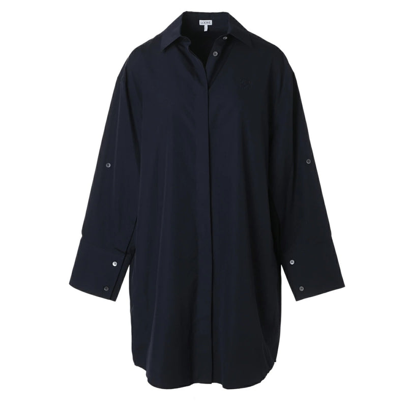 Loewe Loewe Cotton Chemiser Dress Blue - World Class Fashion