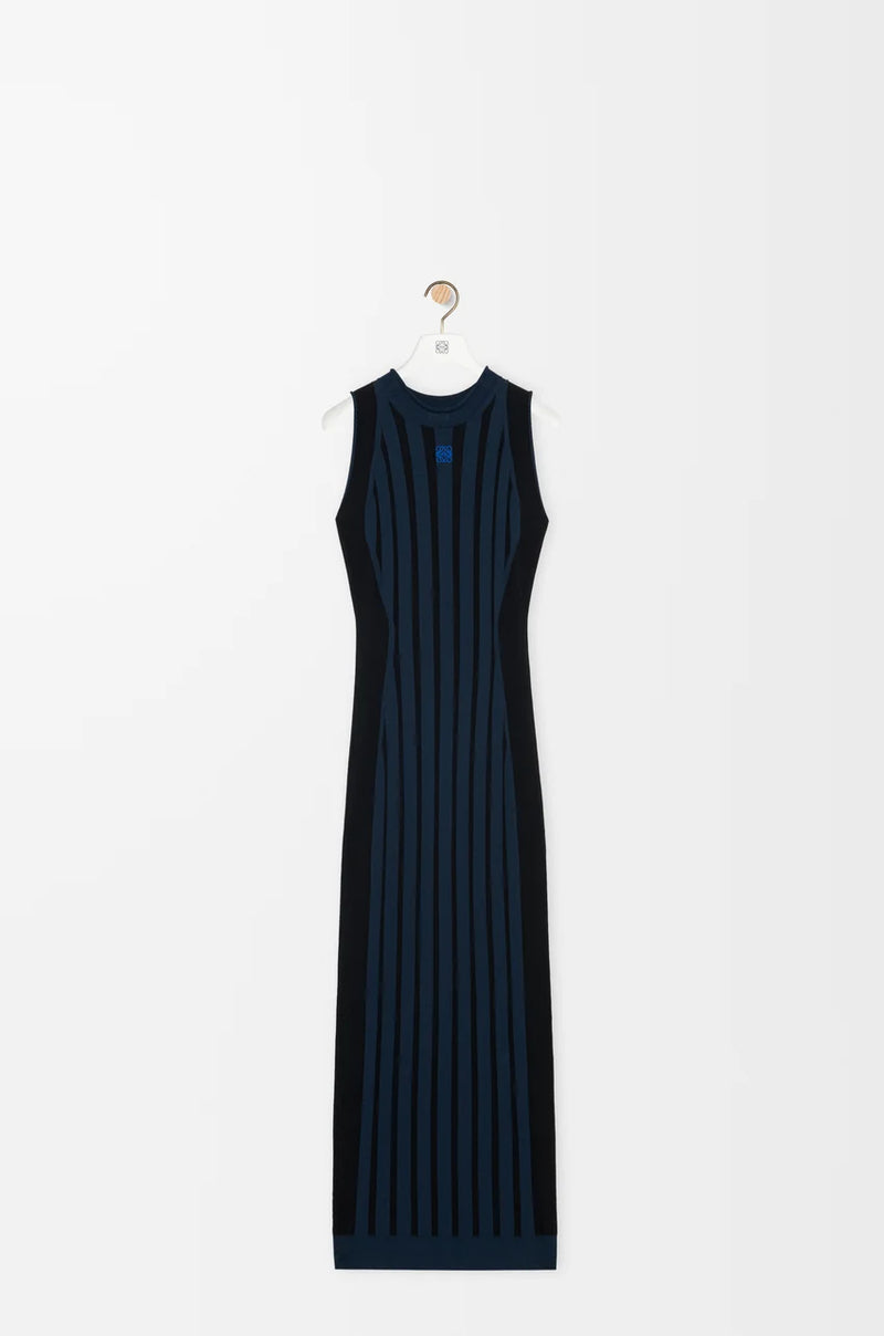 Loewe Loewe Viscosa Blend Dress Blue Women - World Class Fashion