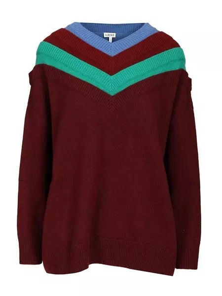 Loewe Loewe Layered Sweater Beige Women - World Class Fashion