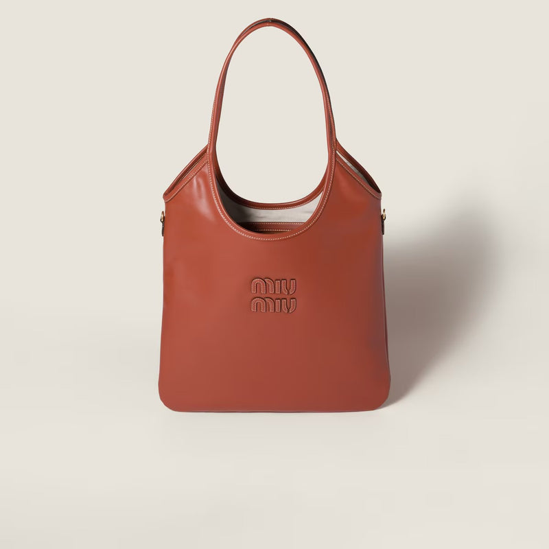 Miu Miu Bolso de hombro Ivy de Miu Miu Bronce Mujer - World Class Fashion