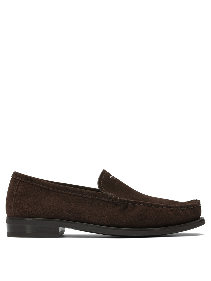Prada Mocasines Prada de Ante Marrón para Hombre - World Class Fashion