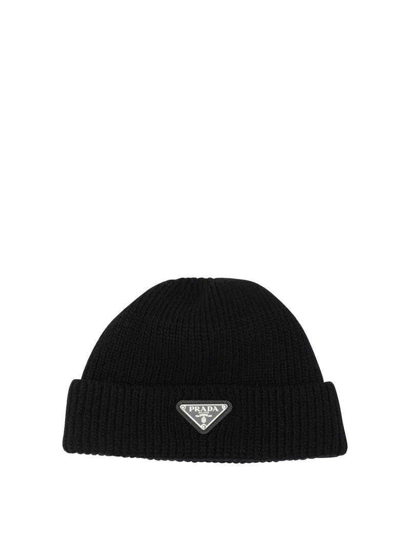 Prada Prada Cashmere Beanie Black Men - World Class Fashion