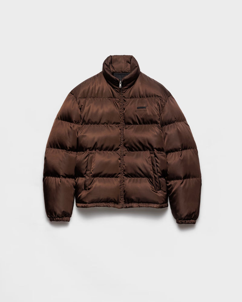 Prada Prada Re-Nylon Down Jacket Brown - World Class Fashion