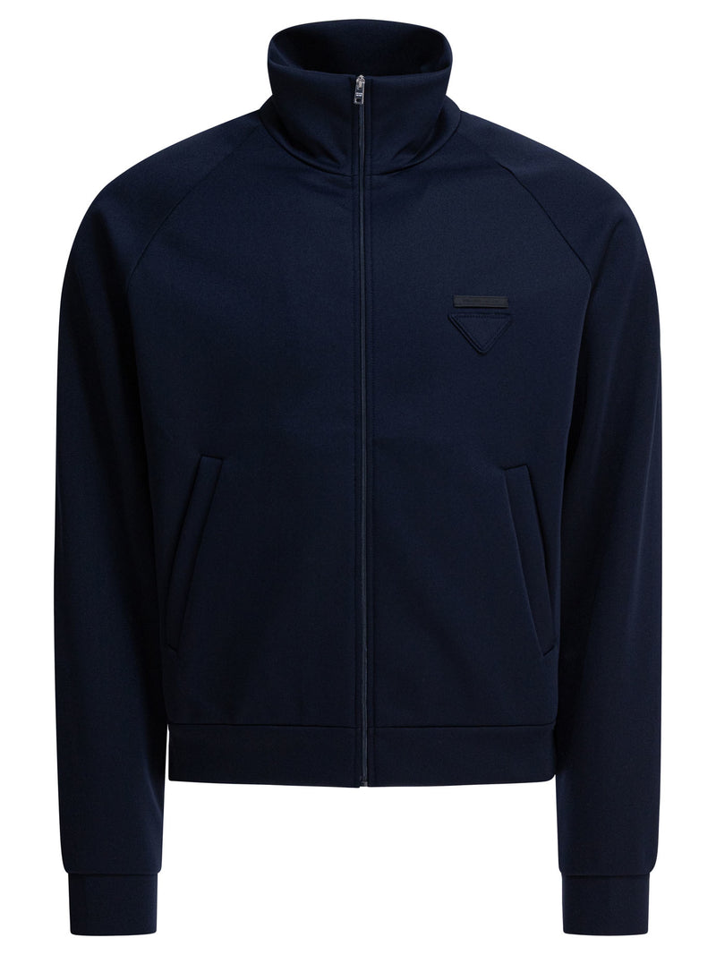 Prada Prada Technical Fabric Jacket Blue Men - World Class Fashion