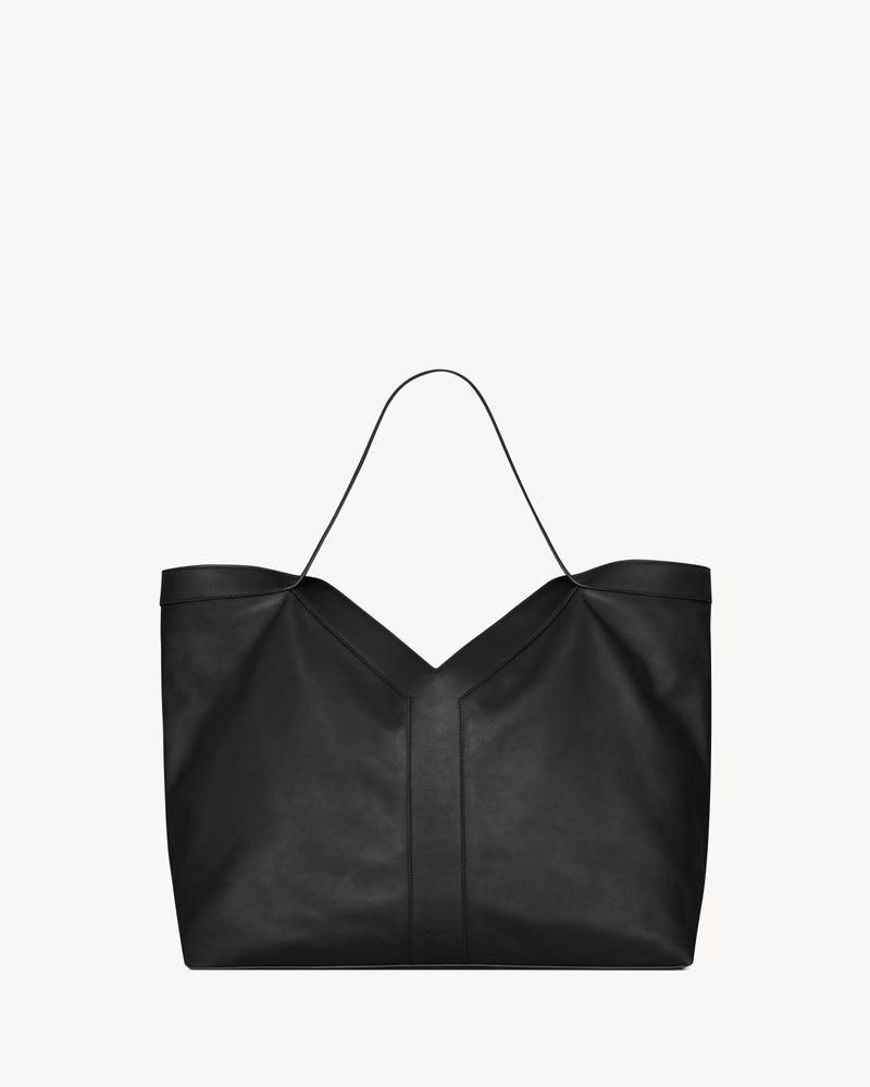 Saint Laurent Bolso tote Y de Saint Laurent grande en negro - World Class Fashion