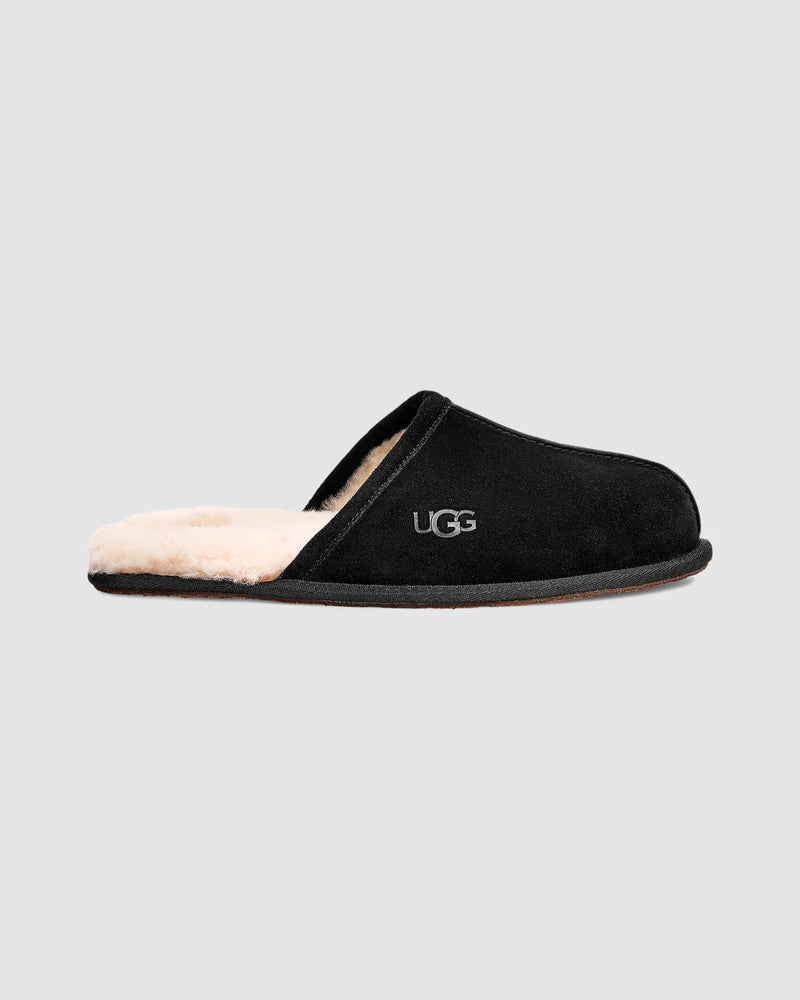 Ugg Ugg Scuff Mocasines de Cuero Negro para Hombre - World Class Fashion
