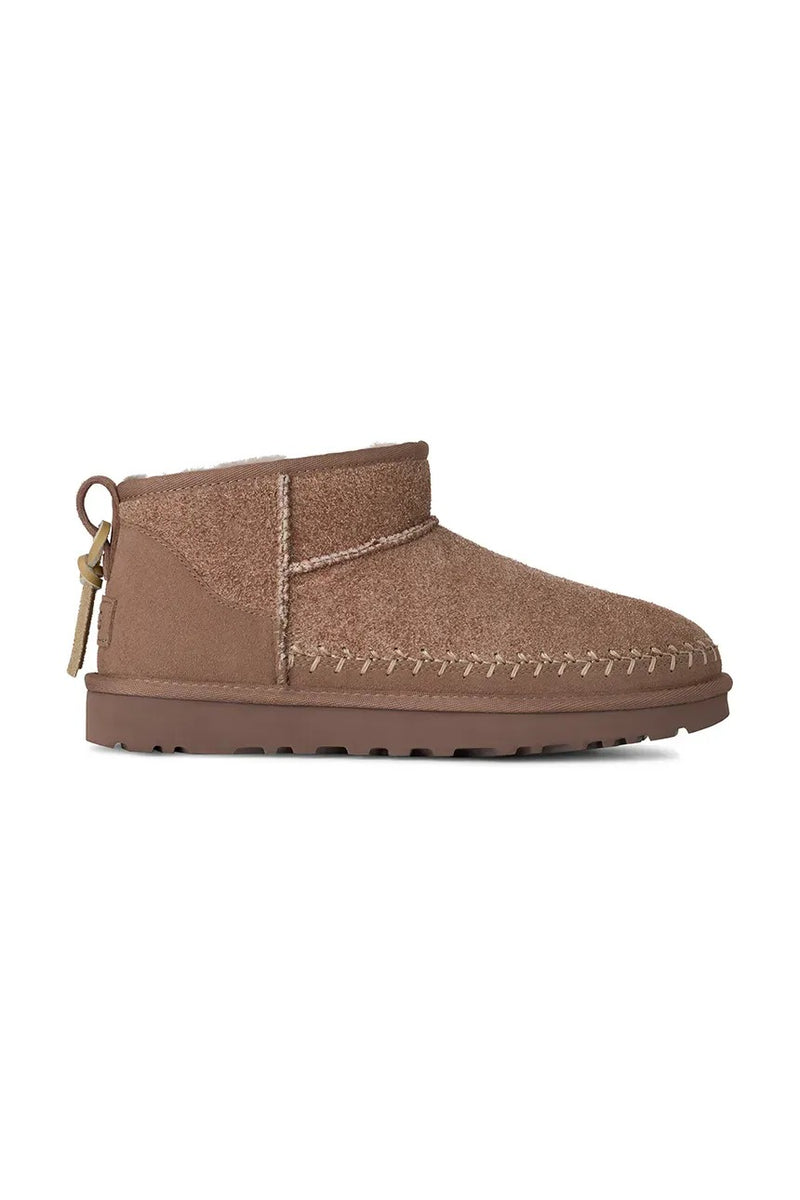 Ugg Botines Ugg Classic Ultra Mini Biarritz Marrones - World Class Fashion