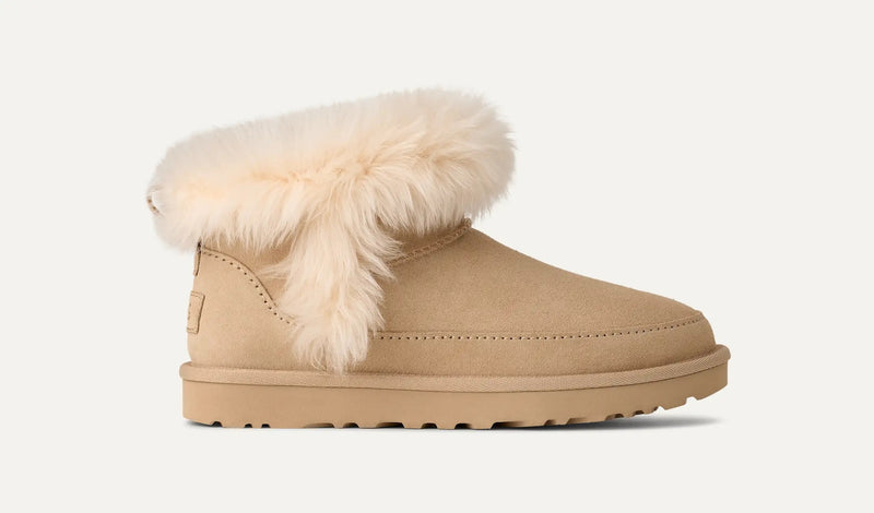 Ugg Botines Ugg Classic Ultra Mini Chalet Beige - World Class Fashion