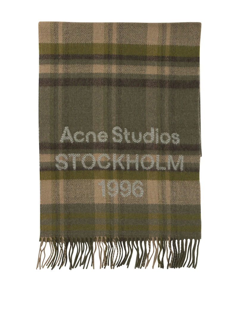 Acne Studios Acne Studios Women's Green Wool Scarf CA0385DDK - World Class Fashion
