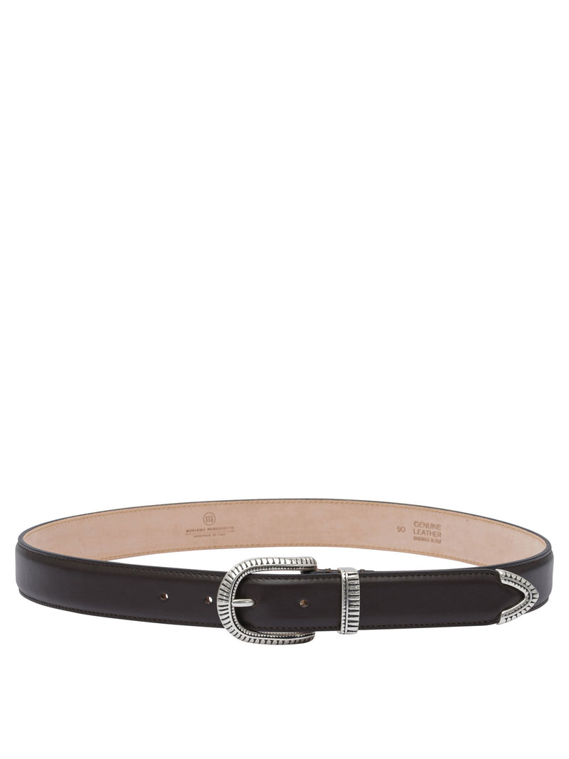 Adriano Meneghetti Adriano Meneghetti Brown Leather Women Belt - World Class Fashion