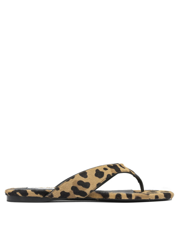 Alaia Pony Skin Flip Flops
