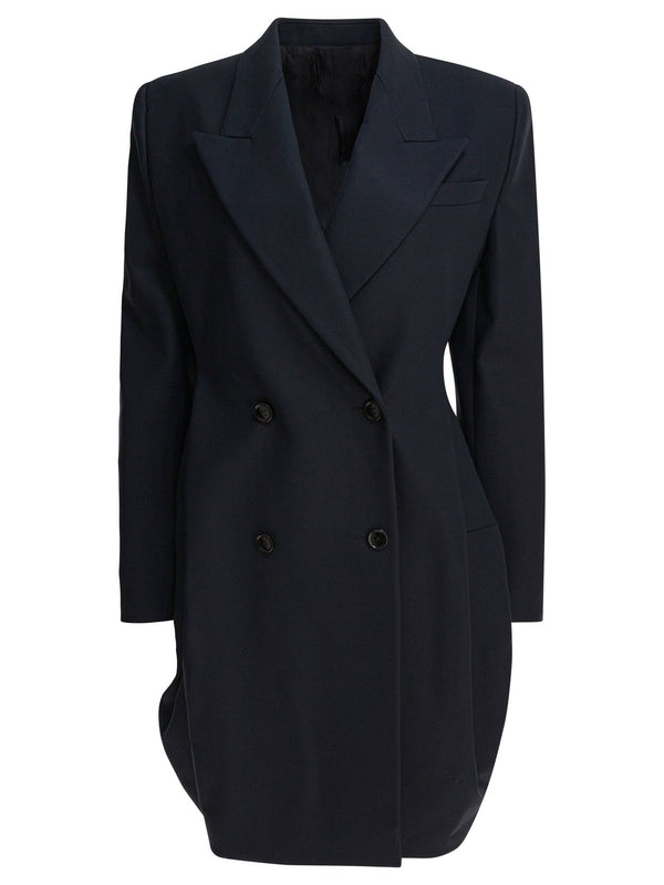 Alaia Double-breasted Rounded Coat