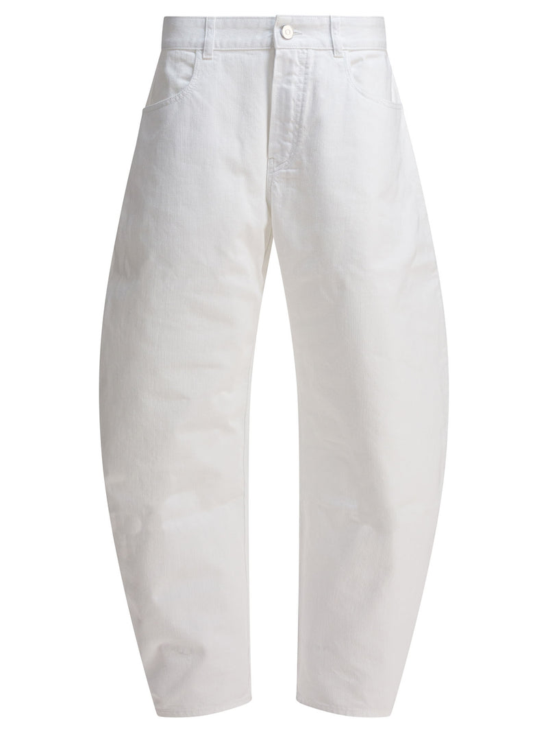 Alaia Alaïa Low Waist Rounded Jeans White - World Class Fashion